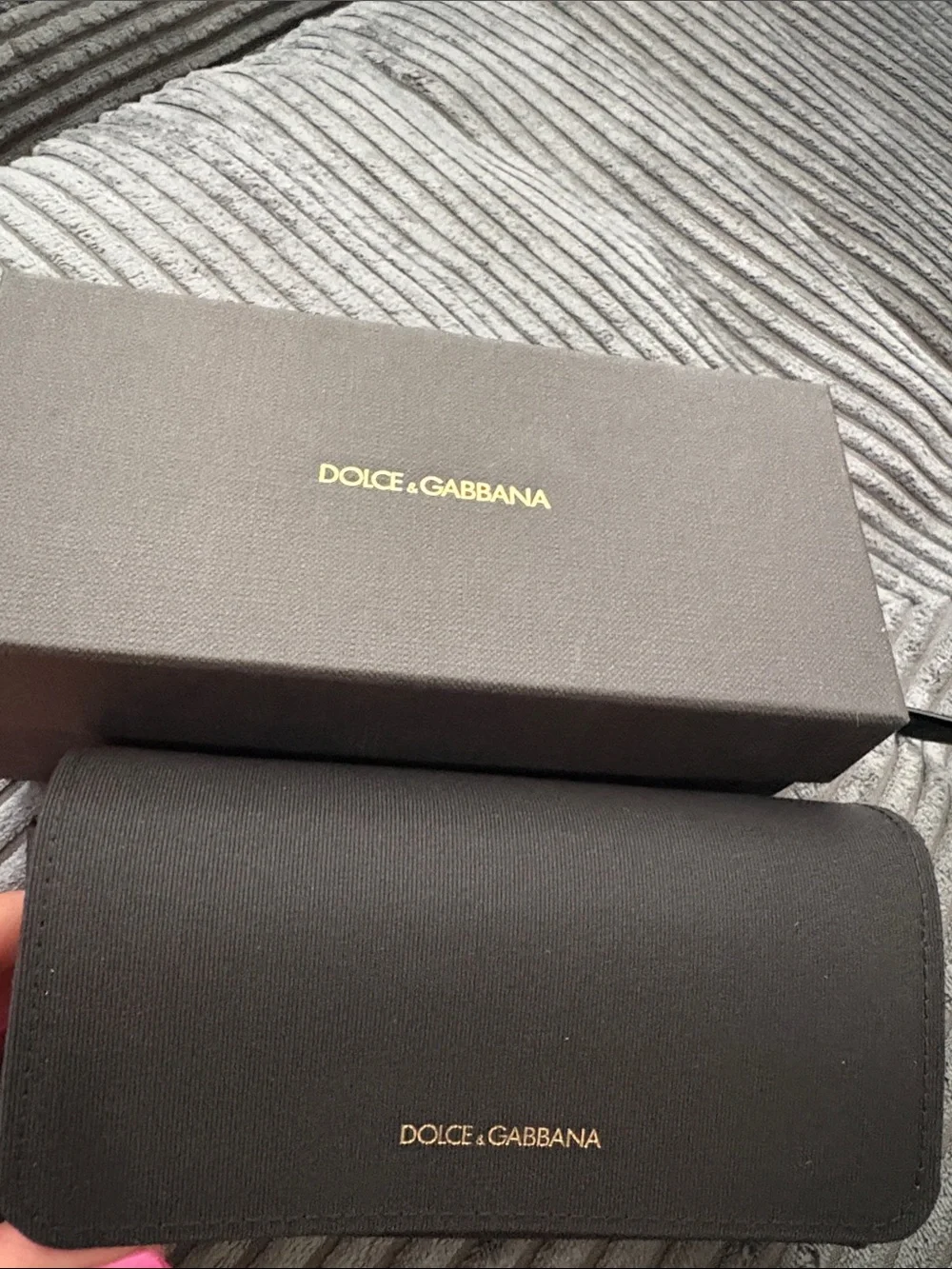 Dolce & Gabbana Black Cat-Eye Sunglasses with Branded Case NWT never worn